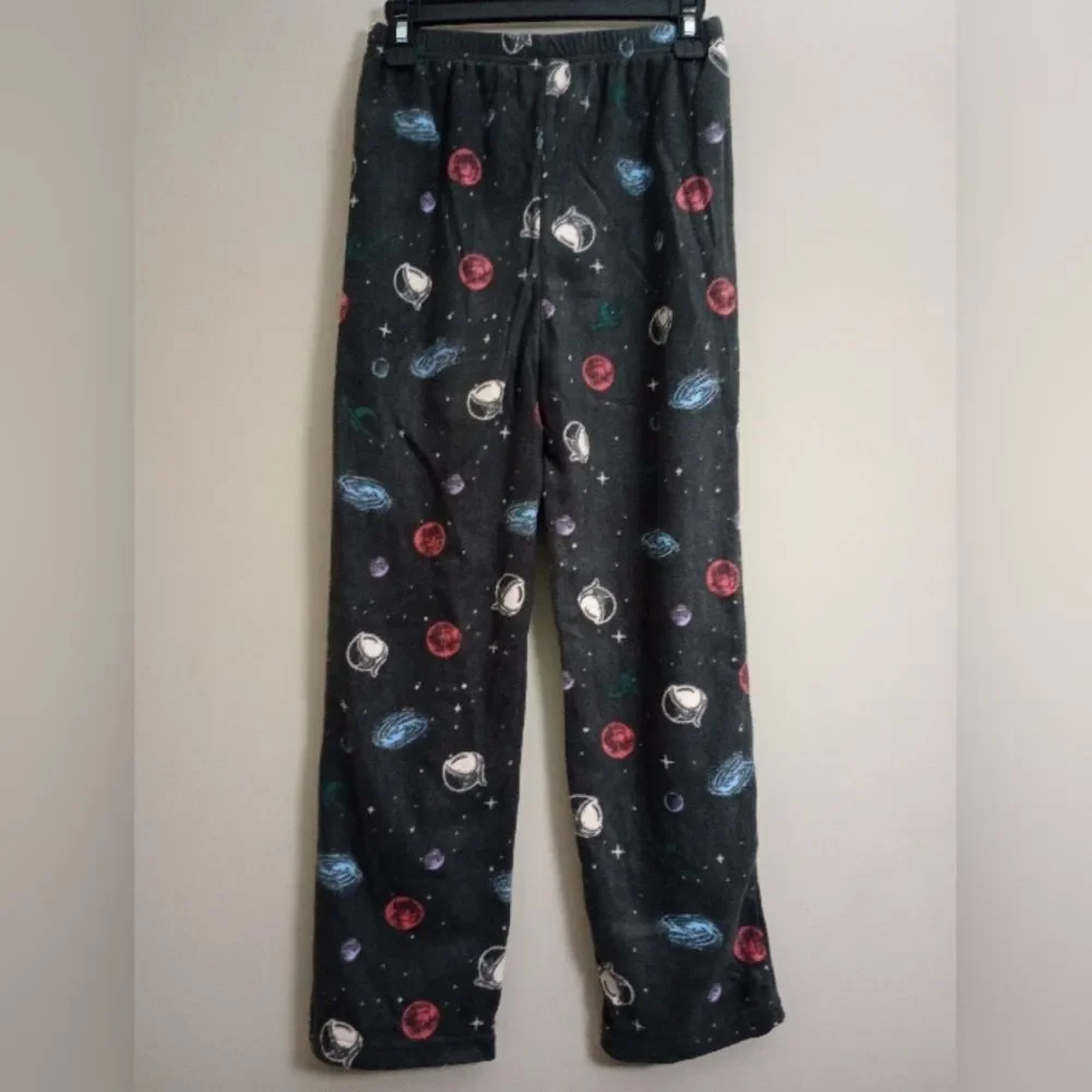 2 Wonder Nation Pajama Sets Long Sleeve Straight Leg Fleece Pants Size Medium 8